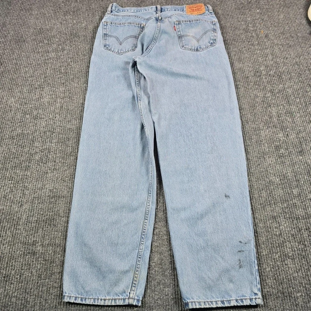 VTG Levi's 560 Jeans Men 36x34 Blue Light Wash Comfort Fit Relaxed Tapered 34x32